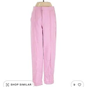 Anthropologie Maeve Pink Straight-Leg Trousers